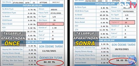 HANNES %85 SU - %50 FATURA TASARRUFLU PERLATÖR !