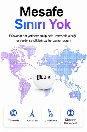 HBB-K Hapro Tag Ios & Android Uyumlu Airtag Akıllı Gps Takip Cihazı(BEYAZ)