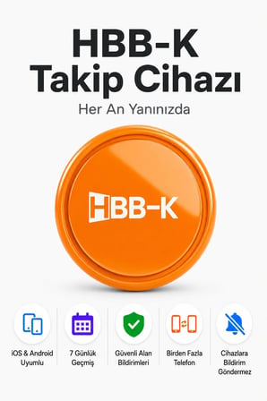 Hapro Tag Ios & Android Uyumlu Airtag Akıllı Gps Takip Cihazı(TURUNCU)