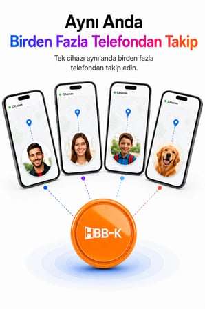 Hapro Tag Ios & Android Uyumlu Airtag Akıllı Gps Takip Cihazı(TURUNCU)