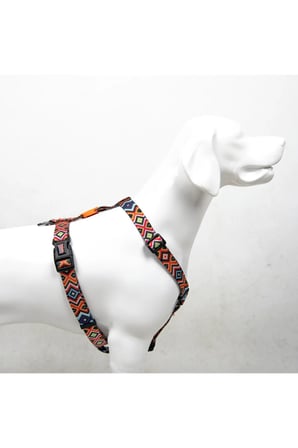 Ethnıc H-tipi Göğüs Tasması Ayarlanabilir, Konforlu Ve Dayanıklı Desenli Köpek Tasması