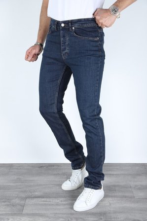 Erkek Regular Fit Rahat Kesim Denim Mavi Jeans