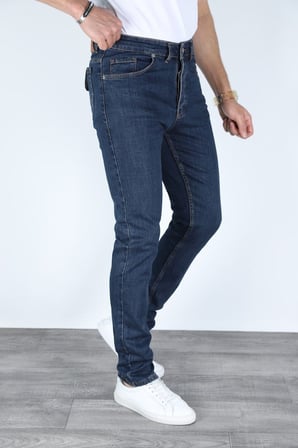 Erkek Regular Fit Rahat Kesim Denim Mavi Jeans