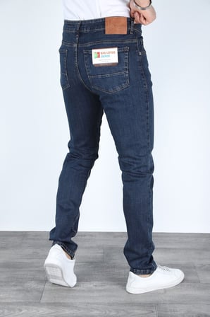 Erkek Regular Fit Rahat Kesim Denim Mavi Jeans