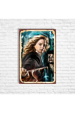 Harry Potter Hermione Retro Ahşap Poster