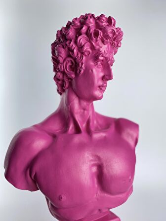 David 'Dark Pink' Dekoratif Heykel, Pop Art Roma Yunan Heykelleri