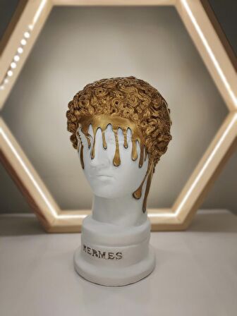 Hermes 'Melting Gold' Dekoratif Heykel, Pop Art Roma Yunan Heykelleri