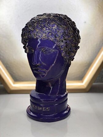 Hermes 'Purple Pearl' Dekoratif Heykel, Pop Art Roma Yunan Heykelleri