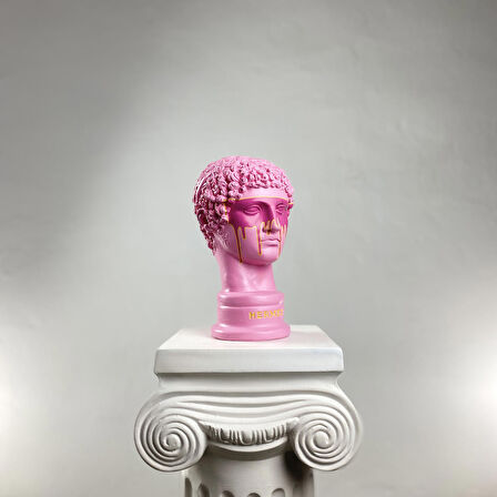 Hermes 'Pink Saviour' Dekoratif Heykel, Pop Art Roma Yunan Heykelleri