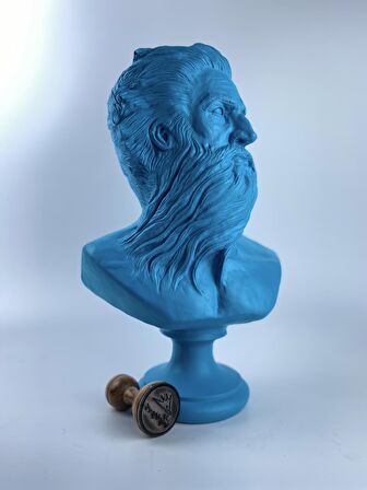 Poseidon 'Blues' Dekoratif Heykel, Pop Art Roma Yunan Heykelleri