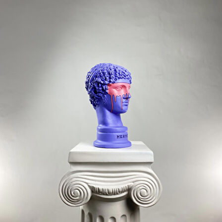 Hermes 'Purple-Man' Dekoratif Heykel, Pop Art Roma Yunan Heykelleri