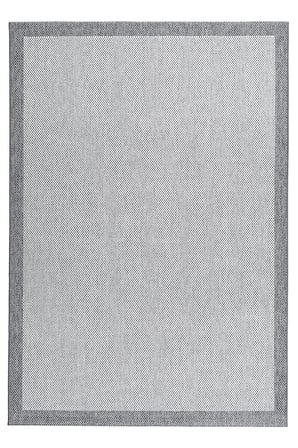 Modern Gri Bordürlü Sisal Dokulu Salon ve Oturma Odası Halısı