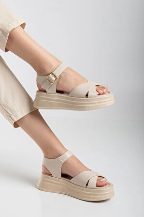 Sade Düz Platform Dolgu Taban Sandalet