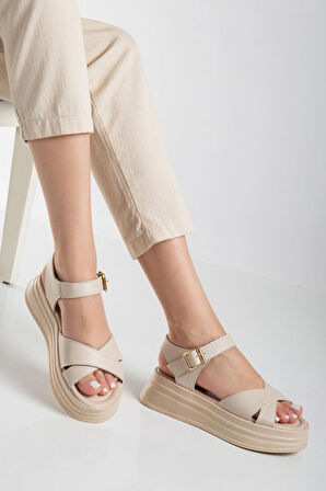 Sade Düz Platform Dolgu Taban Sandalet