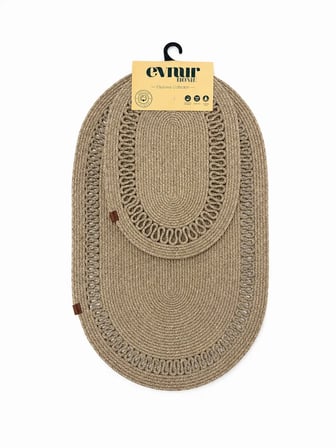 Hasır Klozet Takımı 2'li Oval