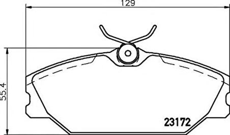 Hattat-Hema 3031356 Ön Balata Megane 99 Laguna 95 3.01 Scenic 99 8.03 Logan 99 Safrane 96 00 73210-FE010