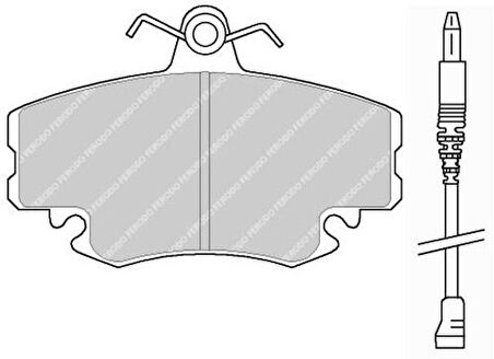 Hattat-Hema 3031357 Ön Balata Fişli Renault 9-Renault 19-Clio I-II-Megane I-Twingo-Manager-Logan-Sandero 73210-FE010