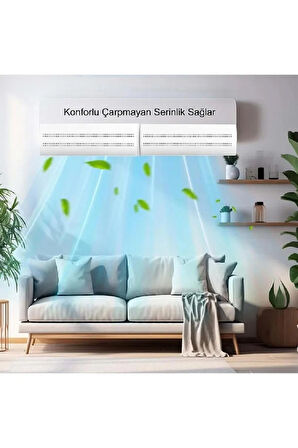 YENİLZD Klima Hava Yönlendirici Delikli Ayarlanabilir 58-105 CM Klima Çarpması Siperliği Aparatı HAVA PERDESİ  KLİMA AKSESUARI APARATI SİPERİ
