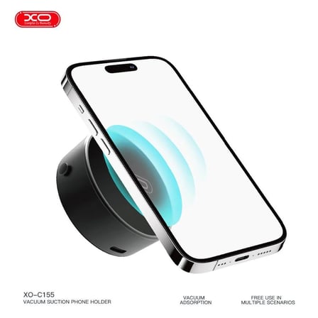Delux Serisi XO C155 Otomatik Vakumlu Manyetik Telefon Tutucu 4Kg Araç Aksesuarı