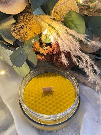 Nefha Candle HEDİYELİK DOĞAL SAF BALMUMU MUM