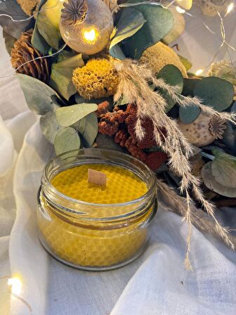 Nefha Candle HEDİYELİK DOĞAL SAF BALMUMU MUM