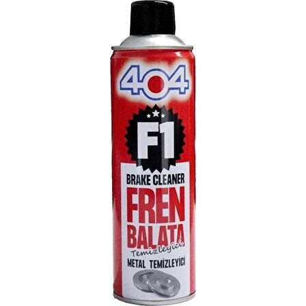 404 Fren Balata Temizleyici F1 Kırmızı 500ML