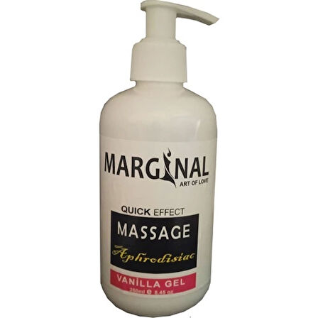Marginal Aphrodisia 250 ml Vanilla Massage Gel / Marginal Aromatik Vanilyalı 250 ml Büyük Boy Bay Bayan Ero.tik Afr_odizyak Masaj Yağı