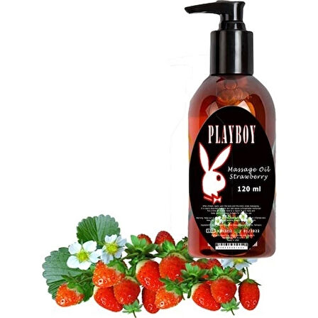 Playboy Çilek Aromalı Vücut Masaj Yağı 120 ml