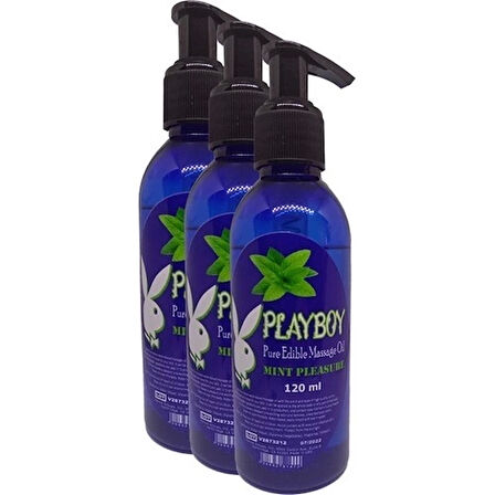 Playboy Pure Edible Aromalı Masaj Yağı 120 ml x 3