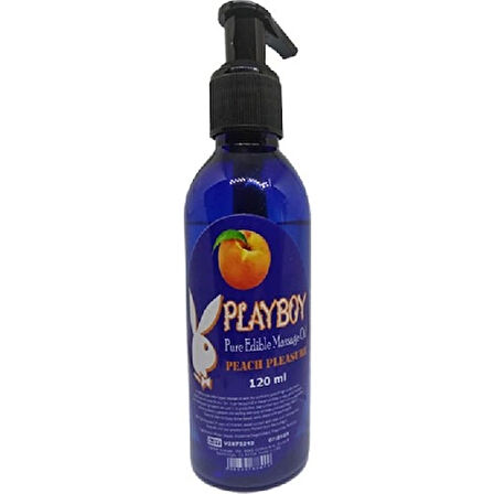 Playboy Pure Edible Peach Flavored Massage Oil Srcx - Şeftali Aromalı 120ML Masaj Yağı