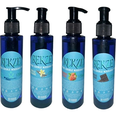 Rekze Erkeklere Ve Bayanlara Özel 4 Farklı Çeşit Aromalı Masaj Yağı Massage Oil 125ml