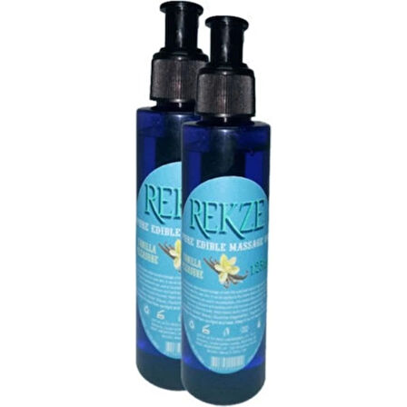 Rekze Vanilyalı Masaj Yağı Pure Edible Vanilla Flavor Massage Oil 125ML 2 Adet