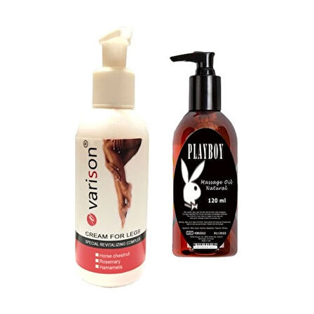 Varison Varicose Vein Defense Cream +Playboy Masaj Yağı