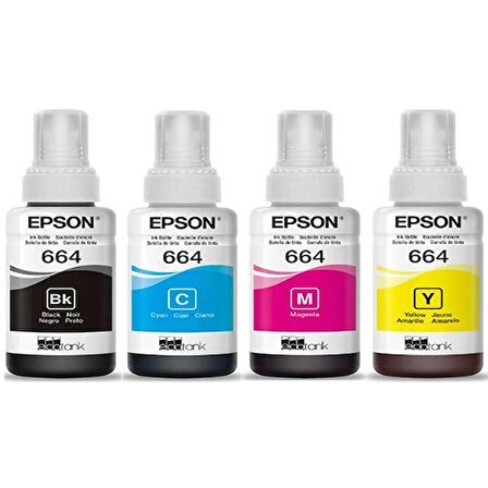 Epson T6641/T6642/T6643/T6644 Orjinal Mürekkep Kartuş Takımı L220