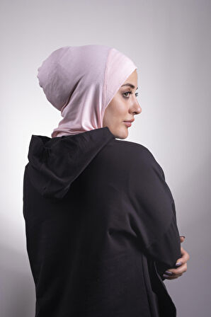 Pudra Pratik Hazır Geçmeli Bone Viskon Kumaş Hijab Spor 2106_06