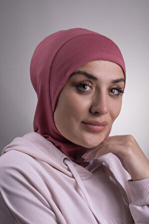 Gül Kurusu Pratik Hazır Geçmeli Bone Viskon Kumaş Hijab Spor 2106_18