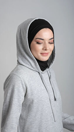 Siyah Pratik Hazır Geçmeli Şal Viskon Kumaş Penye Şal 2108_01