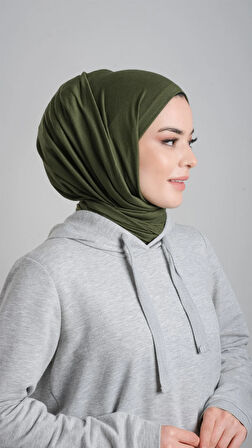 Haki Pratik Hazır Geçmeli Şal Viskon Kumaş Penye Şal 2108_09