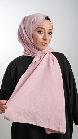 Pembe Düz Klasik Şal Pamuk Caz Sade 202105_04