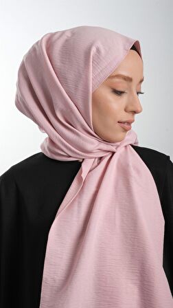 Pembe Düz Klasik Şal Pamuk Caz Sade 202105_04