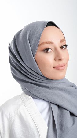 Füme Düz Klasik Şal Pamuk Caz Sade 202105_25
