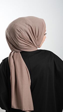 Vizon Pratik Hazır Geçmeli Tesettür Şal Örme Kumaş Sade 2118_10