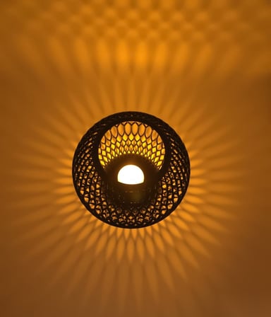 HOBİBAHÇEM Izgara Desenli Büyük Boy Tealight Mumluk Dekoratif Mum Tutucu HB006