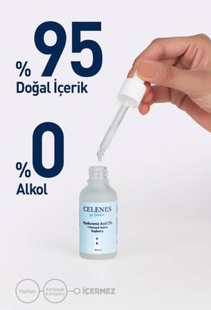 HOBİBAHÇEM Celenes Yoğun Nemlendirici ve Cilt Yenileyici Rena Hyaluronic Asit Serum - Fermante Aktif Gojiberry 30 ml HB006