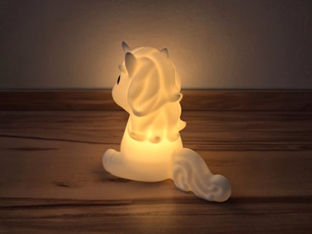 HOBİBAHÇEM Sevimli Tek Boynuzlu At Formlu Tealight Mumluk Çocuk Odası Dekoratif Mum Tutucu HB006