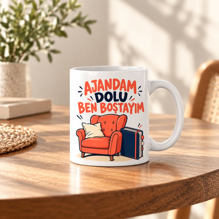 HOBİBAHÇEM Planlı Plansız Tasarımlı Porselen Kupa - MODEL 838 HB006