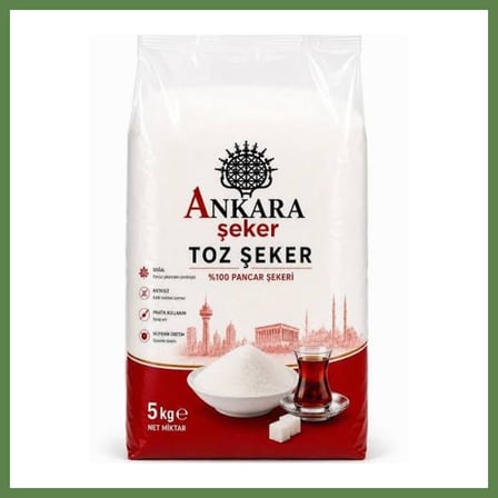 HOBİBAHÇEM ANKARA TOZ ŞEKER 5 KG HB006
