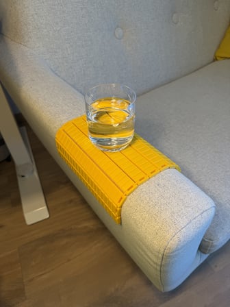 HOBİBAHÇEM Katlanabilir Koltuk Kol Tepsisi Kanepe Kolçak Bardak ve Telefon Tutucu HB006