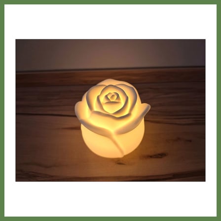 HOBİBAHÇEM Romantik Gül Formlu Tealight Mumluk Dekoratif Mum Tutucu HB006
