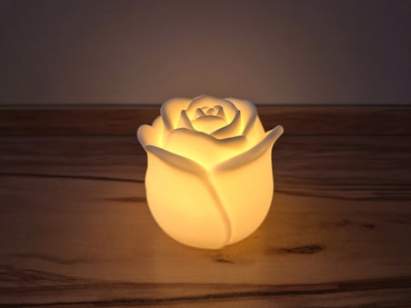 HOBİBAHÇEM Romantik Gül Formlu Tealight Mumluk Dekoratif Mum Tutucu HB006